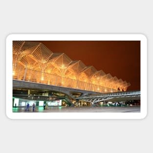 Gare do Oriente. Architecture. Lisbon. Sticker